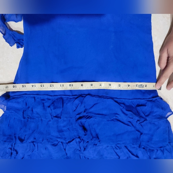 Karen Millen blue ruffle dress - Picture 9 of 11